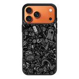 Doodle Grey Cool iPhone 17 Pro Max Case OV7100