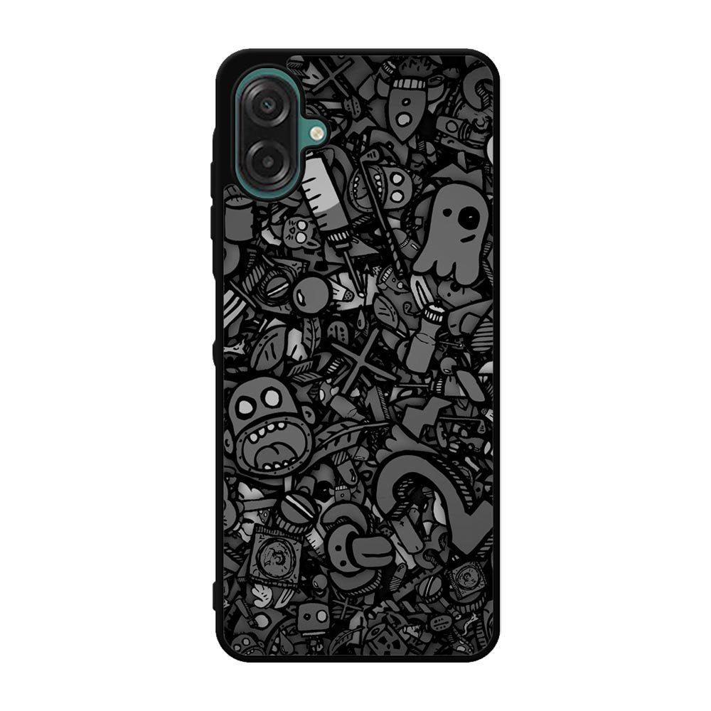 Doodle Grey Cool Samsung Galaxy A07 Case OV7100
