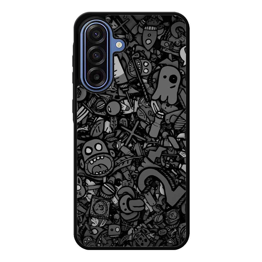 Doodle Grey Cool Samsung Galaxy A17 Case OV7100