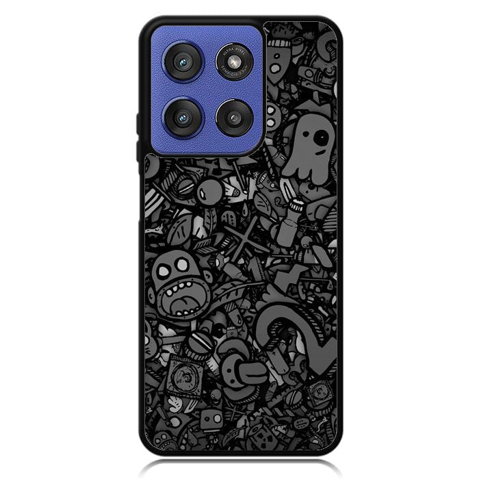 Doodle Grey Cool Motorola Moto G Stylus 5G 2025 Case OV7100