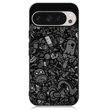 Doodle Grey Cool Google Pixel 9 | Pixel 9 Pro Case OV7100