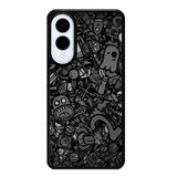 Doodle Grey Cool Samsung Galaxy S25 Edge 5G Case OV7100