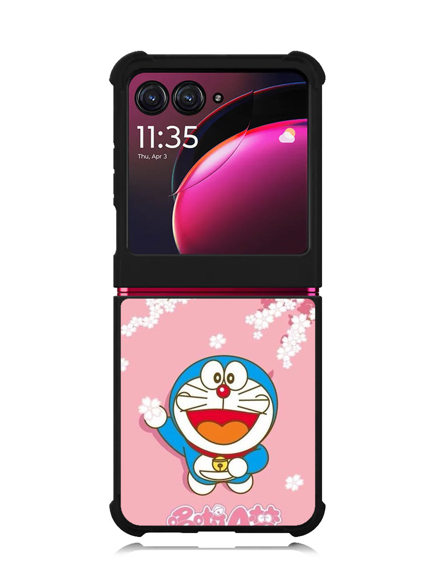 Doraemon Pink Sakura Summer Motorola Moto Razr Plus 2023 , Moto Razr+ 2023 Case OV7092