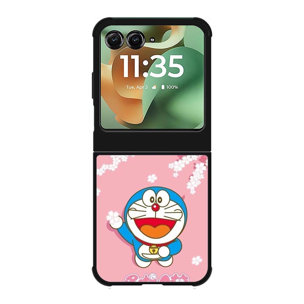 Doraemon Pink Sakura Summer Motorola Moto RAZR 2025 Case OV7092