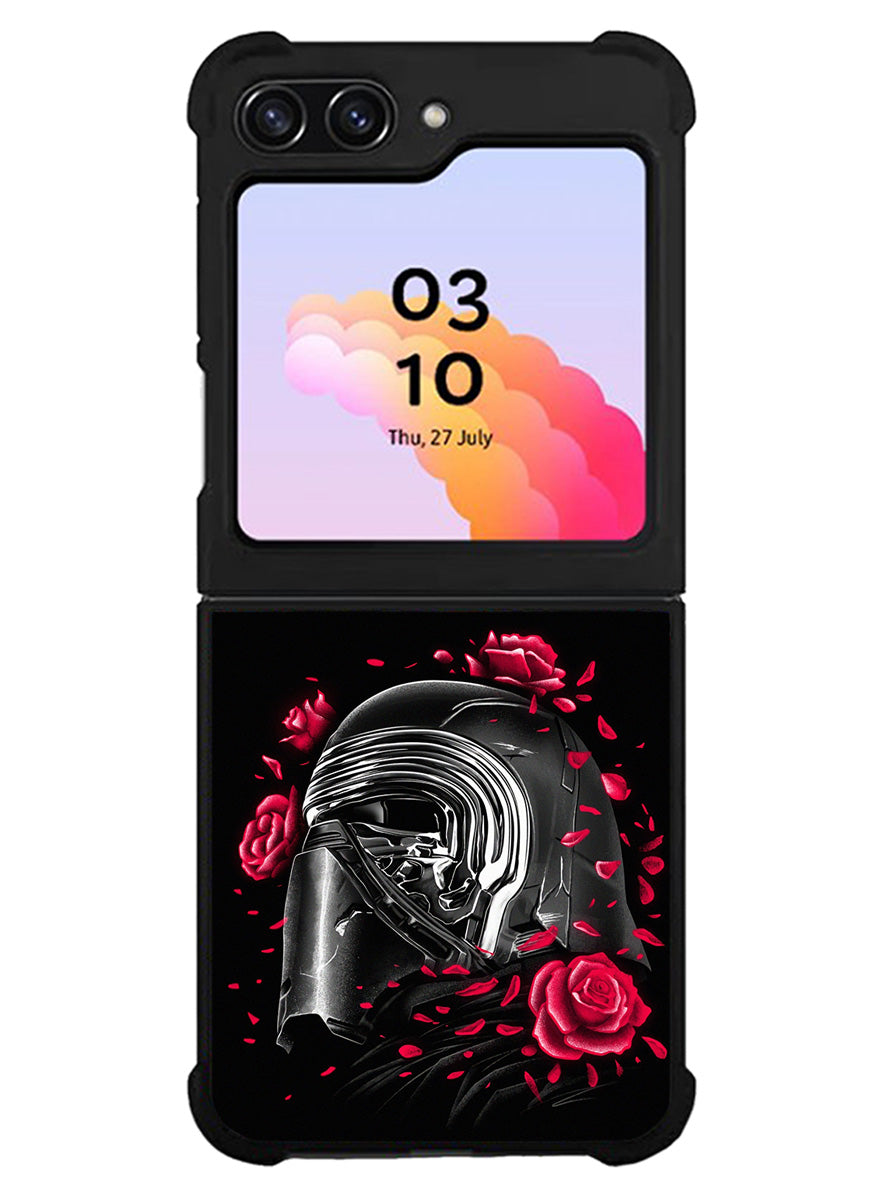 Star Wars Kylo Ren Helmet and Roses Samsung Galaxy Z Flip 5 5G 2023 Case