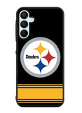 Pittsburgh Steelers Logo Strip Samsung Galaxy A15 5G Case