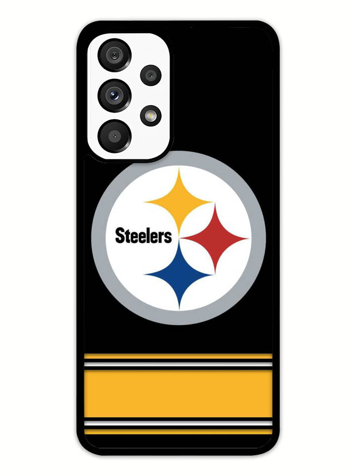 Pittsburgh Steelers Logo Strip Samsung Galaxy A53 5G Case
