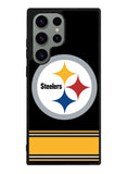 Pittsburgh Steelers Logo Strip Samsung Galaxy S23 Ultra 5G Case
