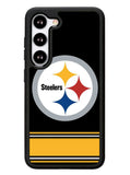 Pittsburgh Steelers Logo Strip Samsung Galaxy S23 Plus 5G / Samsung Galaxy S23+ 5G Case