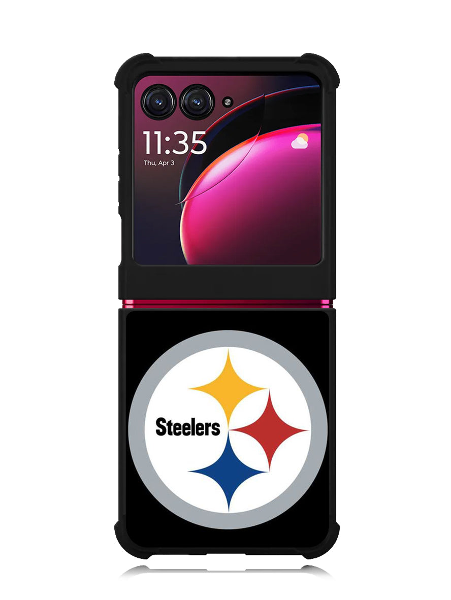Pittsburgh Steelers Logo Strip Motorola Moto Razr Plus 2023 , Moto Razr+ 2023 Case