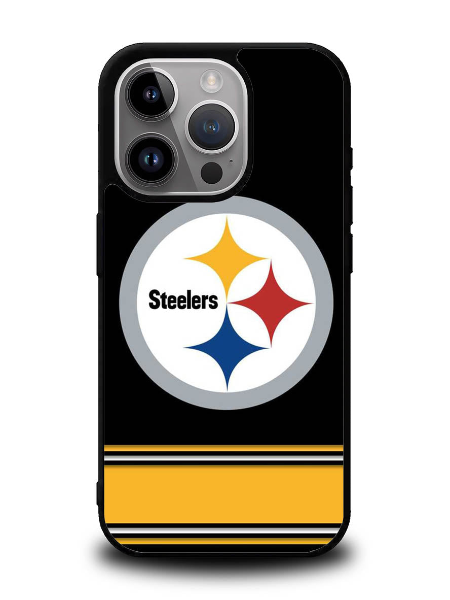 Pittsburgh Steelers Logo Strip iPhone 15 Pro Case