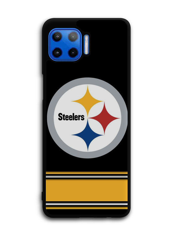 Pittsburgh Steelers Logo Strip Motorola Moto One 5G Case , Moto One 5G UW Case , Moto G 5G Plus Case