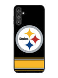 Pittsburgh Steelers Logo Strip Samsung Galaxy A14 5G Case