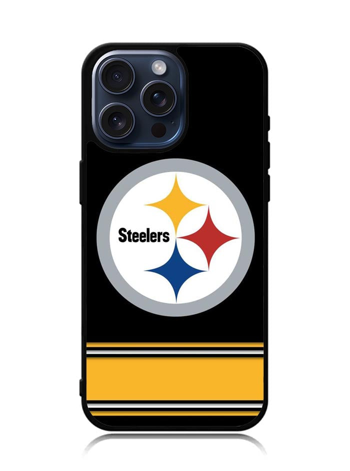 Pittsburgh Steelers Logo Strip iPhone 15 Pro Max Case