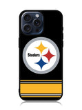 Pittsburgh Steelers Logo Strip iPhone 15 Pro Max Case