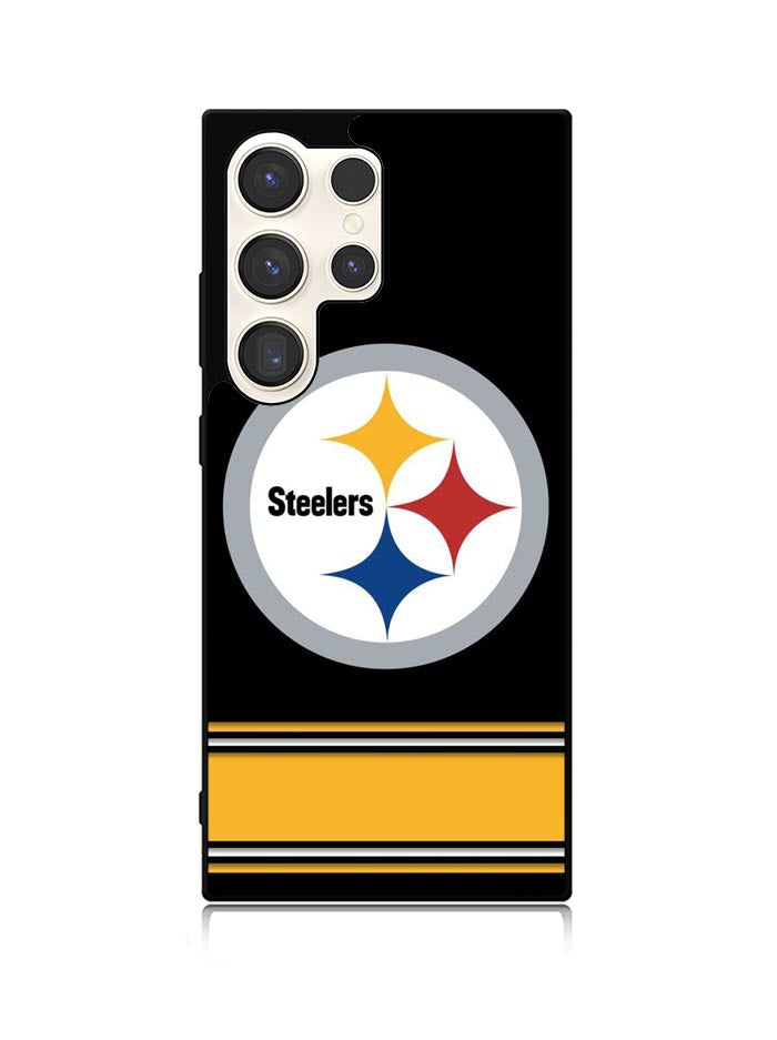 Pittsburgh Steelers Logo Strip Samsung Galaxy S25 Ultra 5G Case