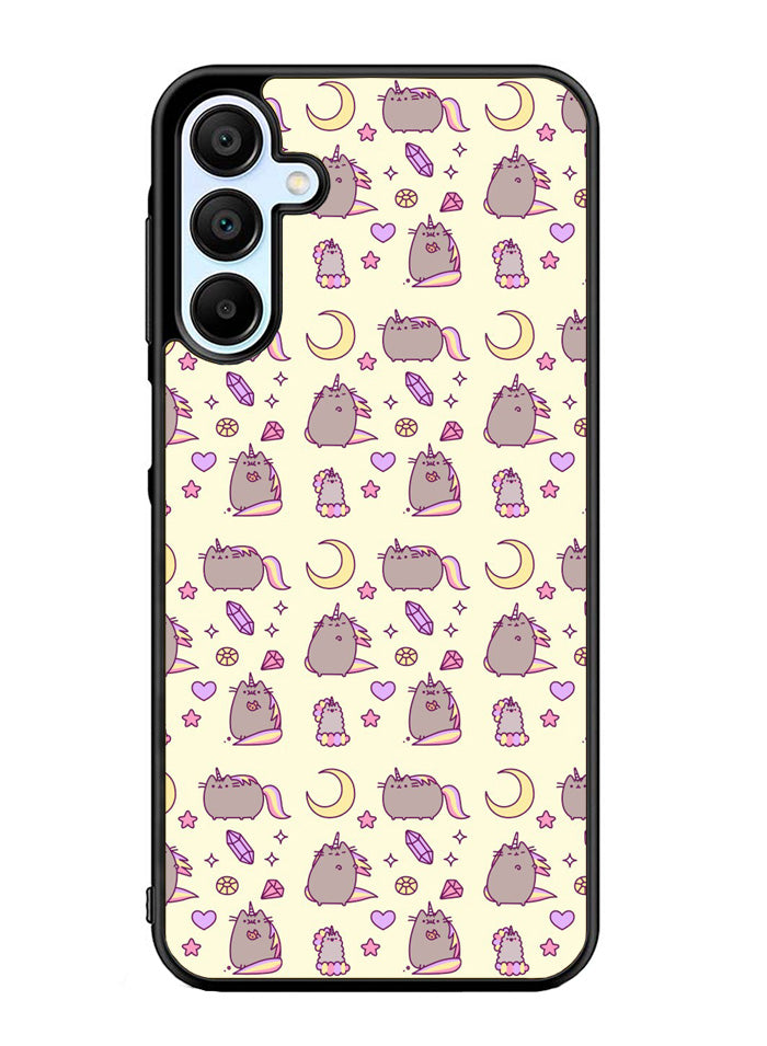 Pusheen The Cat Moon Pattern Samsung Galaxy A15 5G Case OV6948