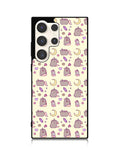 Pusheen The Cat Moon Pattern Samsung Galaxy S23 Ultra 5G Case QC6948