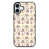 Pusheen The Cat Moon Pattern iPhone 16 Plus Case QC6948