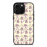 Pusheen The Cat Moon Pattern iPhone 16 Pro Case OV6948