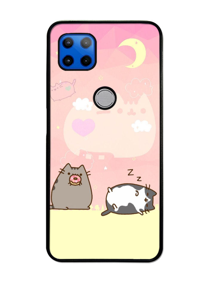 Pusheen The Cat Sleeping Motorola Moto G 5G Case , Moto One 5G Ace Case