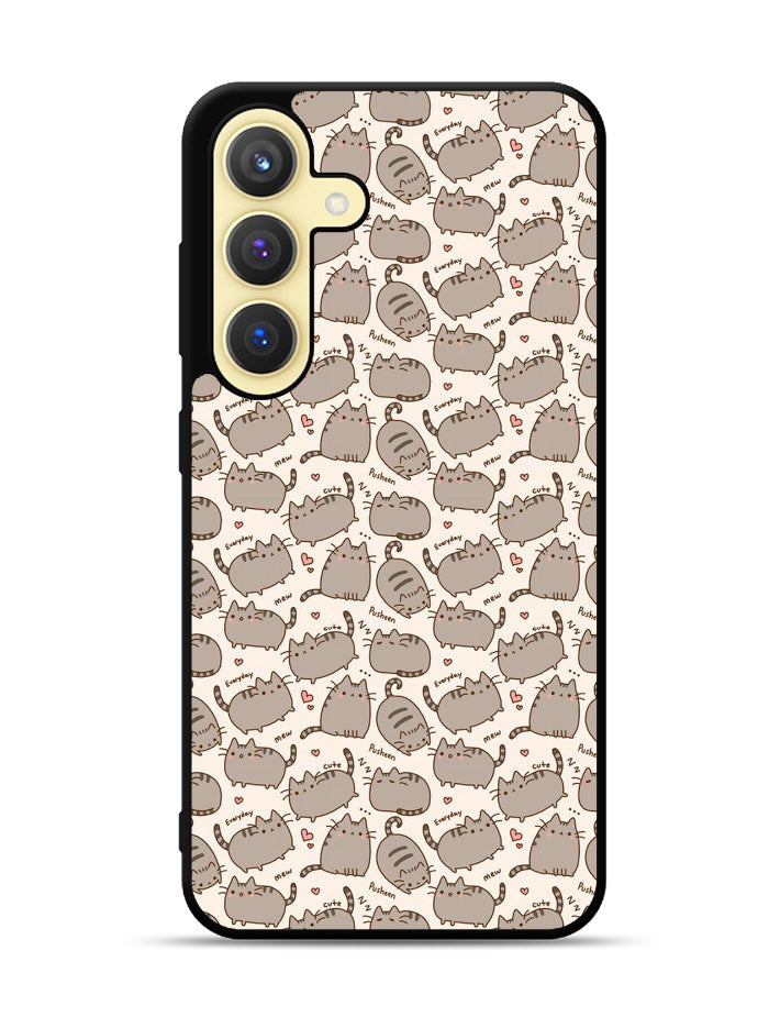 Pusheen The Cat Pattern Samsung Galaxy S25 Plus 5G , Samsung Galaxy S25+ 5G Case OV6949