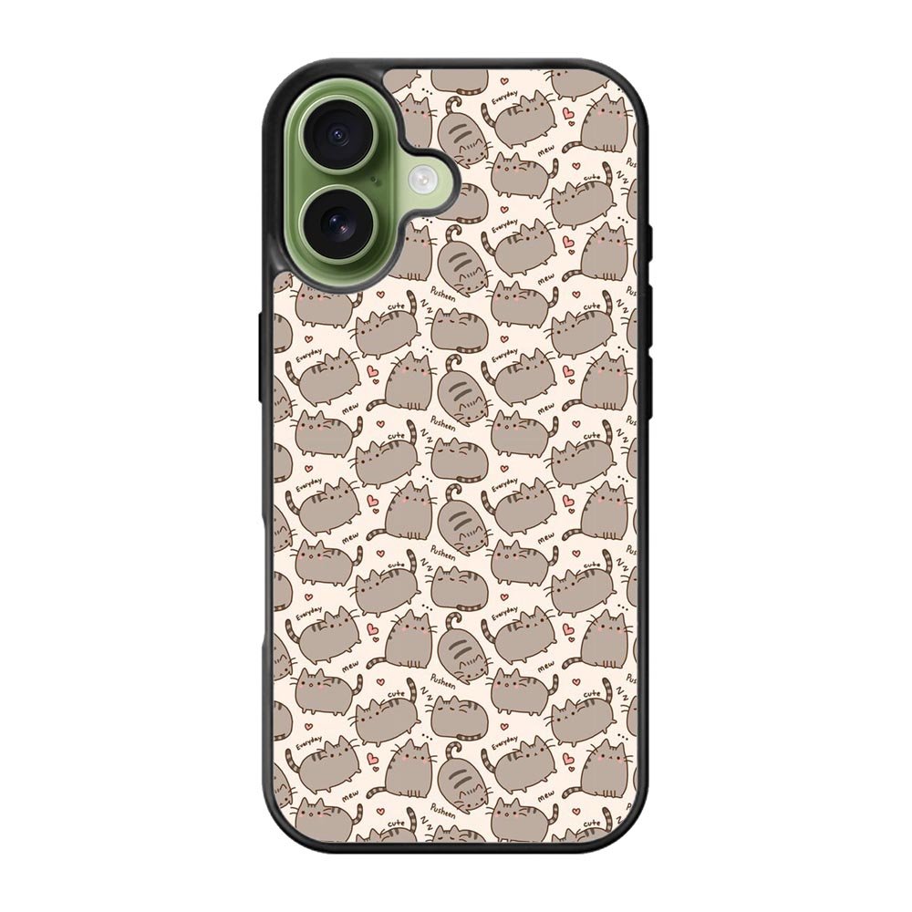 Pusheen The Cat Pattern iPhone 17 Case OV6949