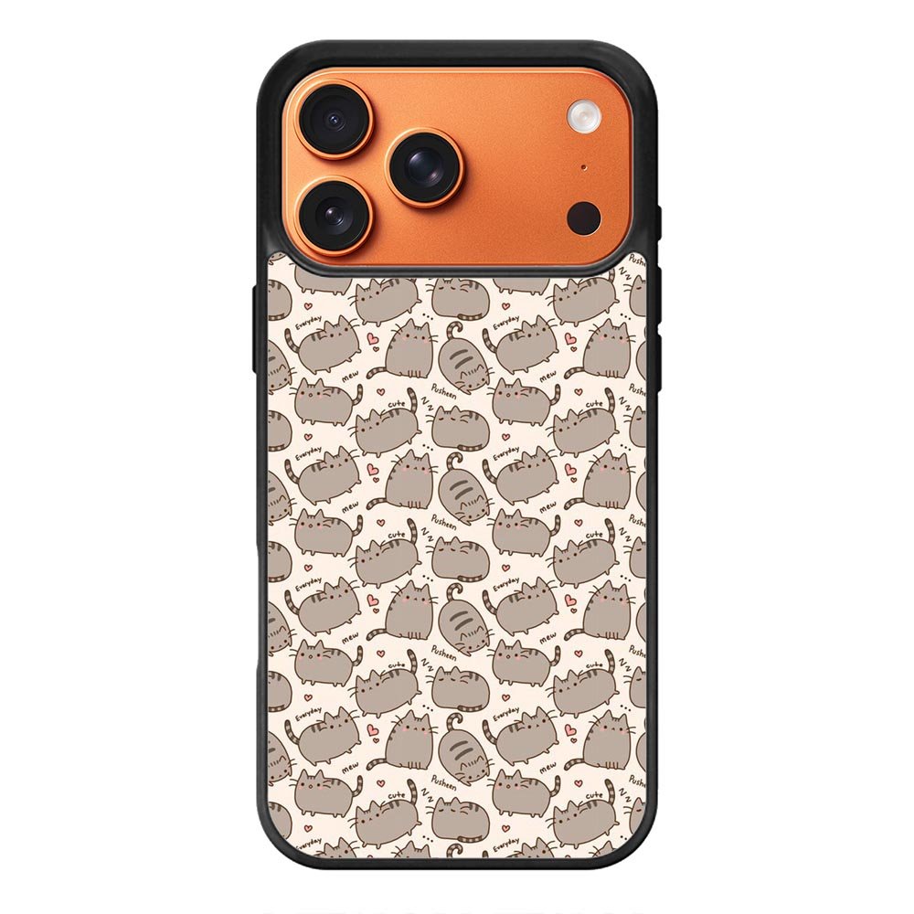 Pusheen The Cat Pattern iPhone 17 Pro Max Case OV6949
