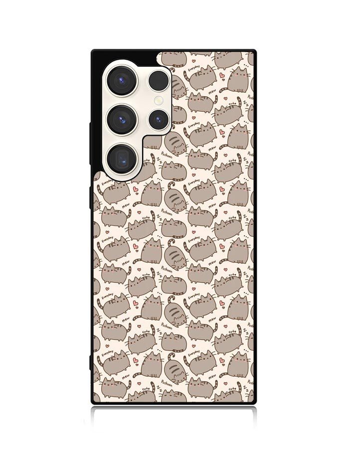 Pusheen The Cat Pattern Samsung Galaxy S25 Ultra 5G Case QC6949
