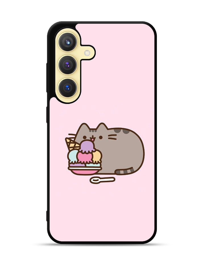 Pusheen The Cat Ice Cream Samsung Galaxy S25 5G Case OV6946