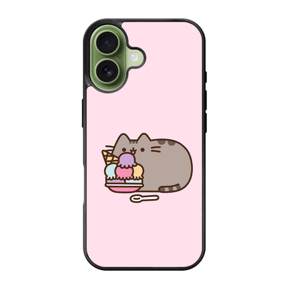 Pusheen The Cat Ice Cream iPhone 17 Case QC6946