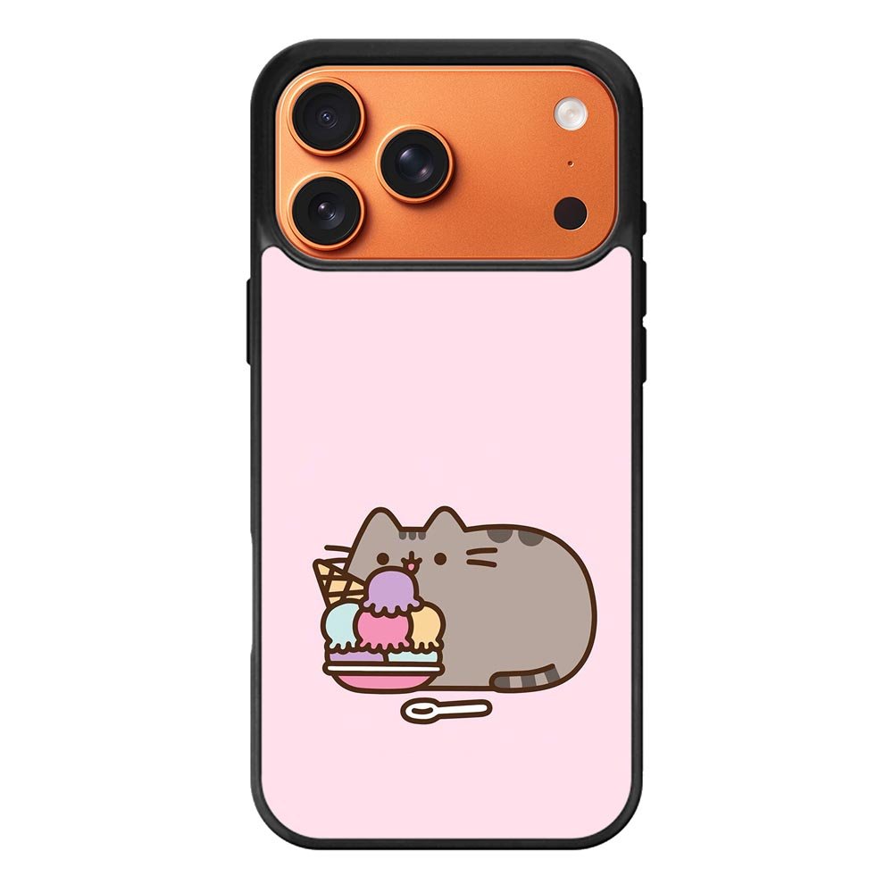 Pusheen The Cat Ice Cream iPhone 17 Pro Max Case QC6946