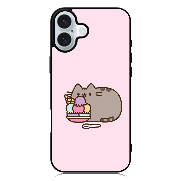 Pusheen The Cat Ice Cream iPhone 16 Case QC6946