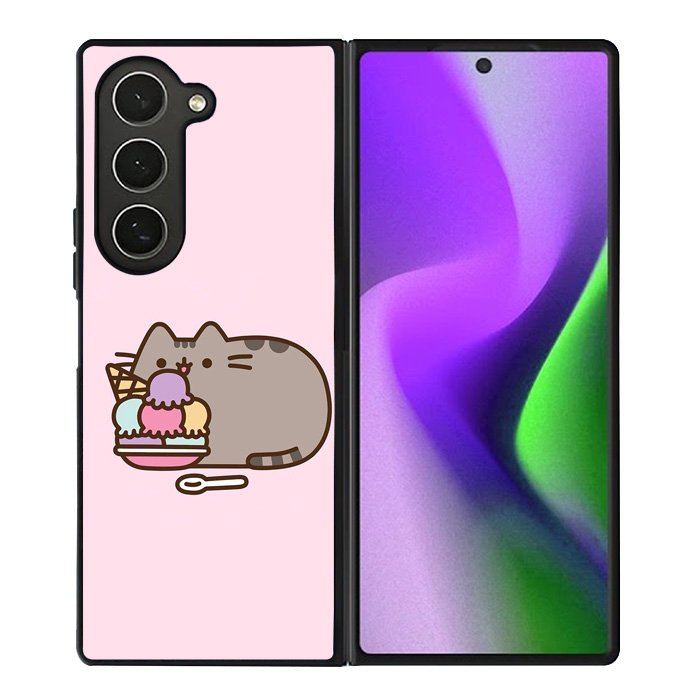 Pusheen The Cat Ice Cream Samsung Galaxy Z Fold 6 5G 2024 Case OV6946
