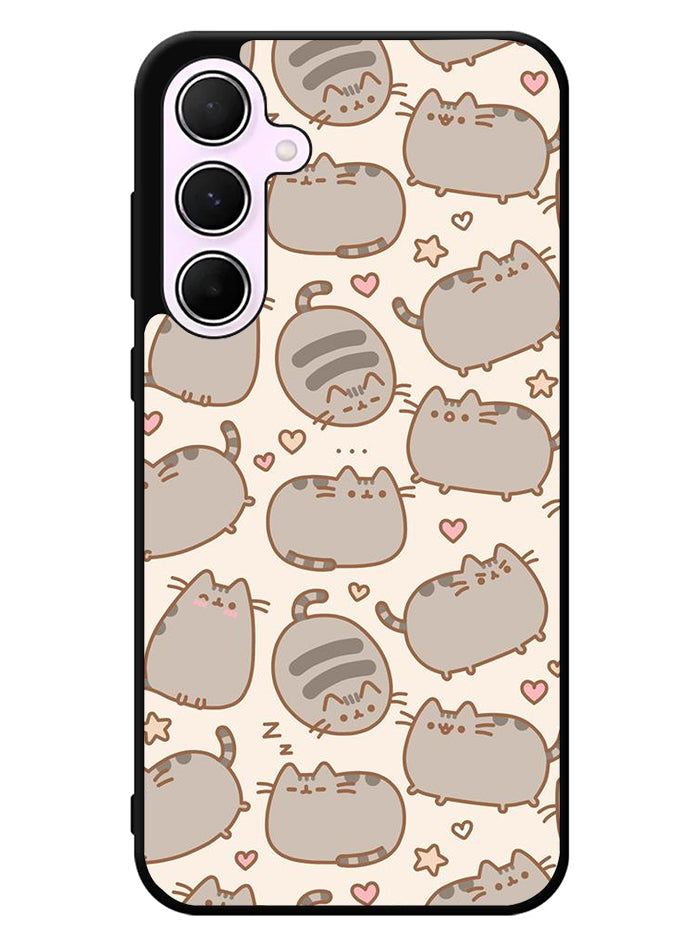 Pusheen The Cat Pattern Samsung Galaxy A35 5G Case
