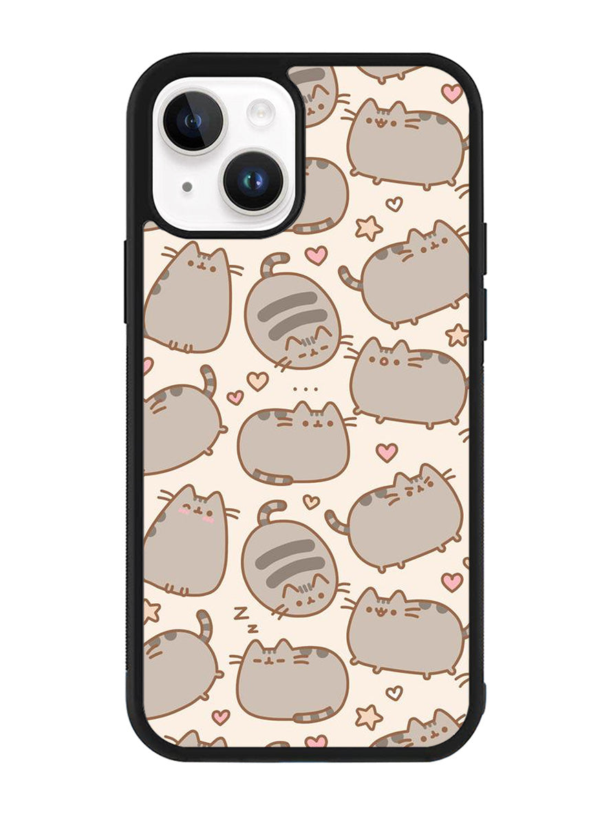 Pusheen The Cat Pattern iPhone 15 Plus Case OV6950