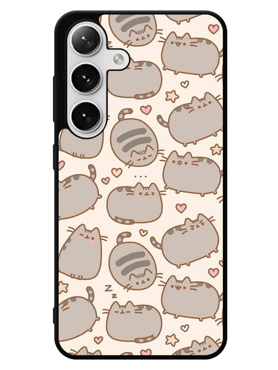 Pusheen The Cat Pattern Samsung Galaxy S24 5G Case