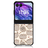 Pusheen The Cat Pattern Motorola Moto Razr Plus 2024 , Moto Razr+ 2024 Case
