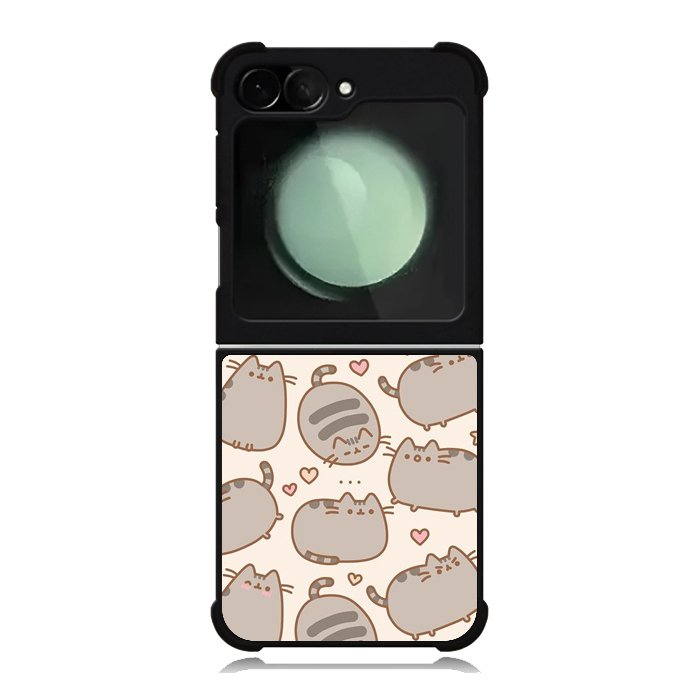 Pusheen The Cat Pattern Samsung Galaxy Z Flip 6 Case