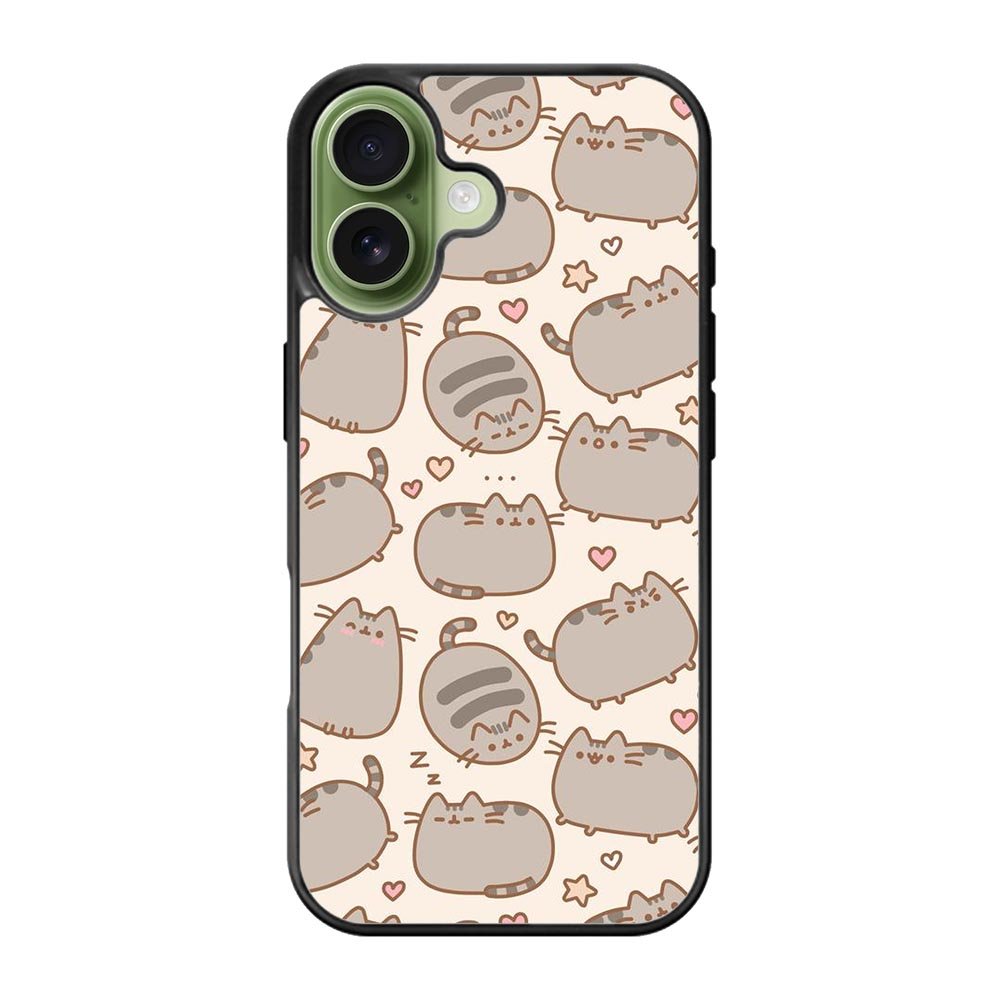 Pusheen The Cat Pattern iPhone 17 Case