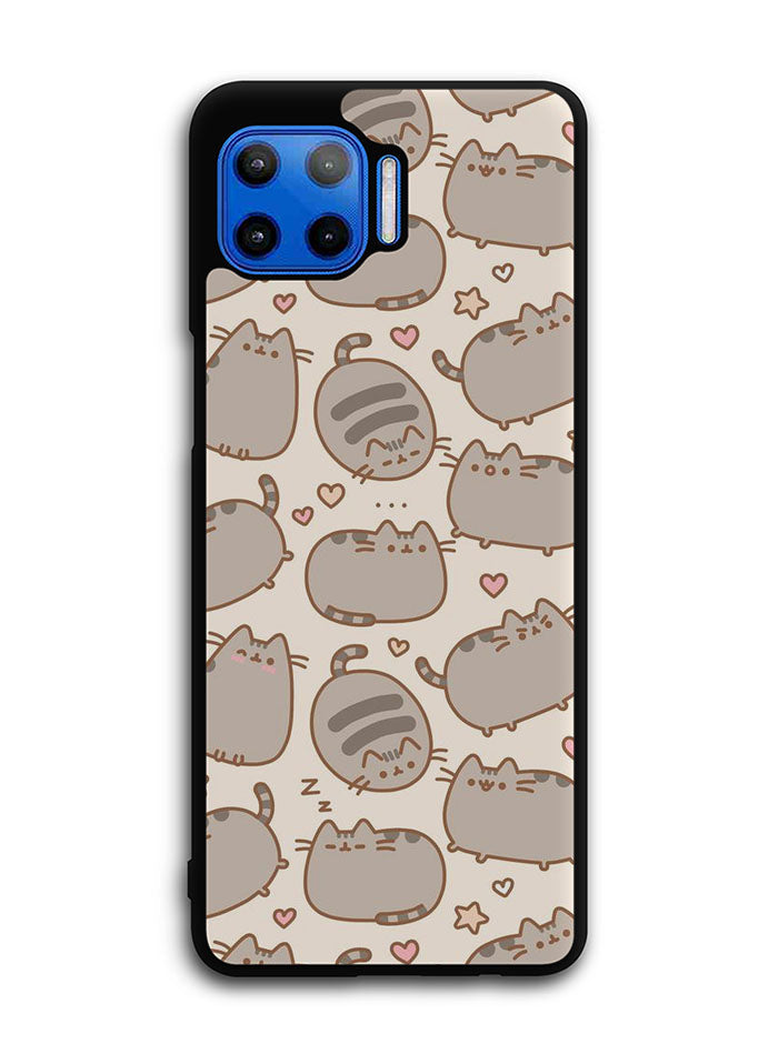 Pusheen The Cat Pattern Motorola Moto One 5G Case , Moto One 5G UW Case , Moto G 5G Plus Case