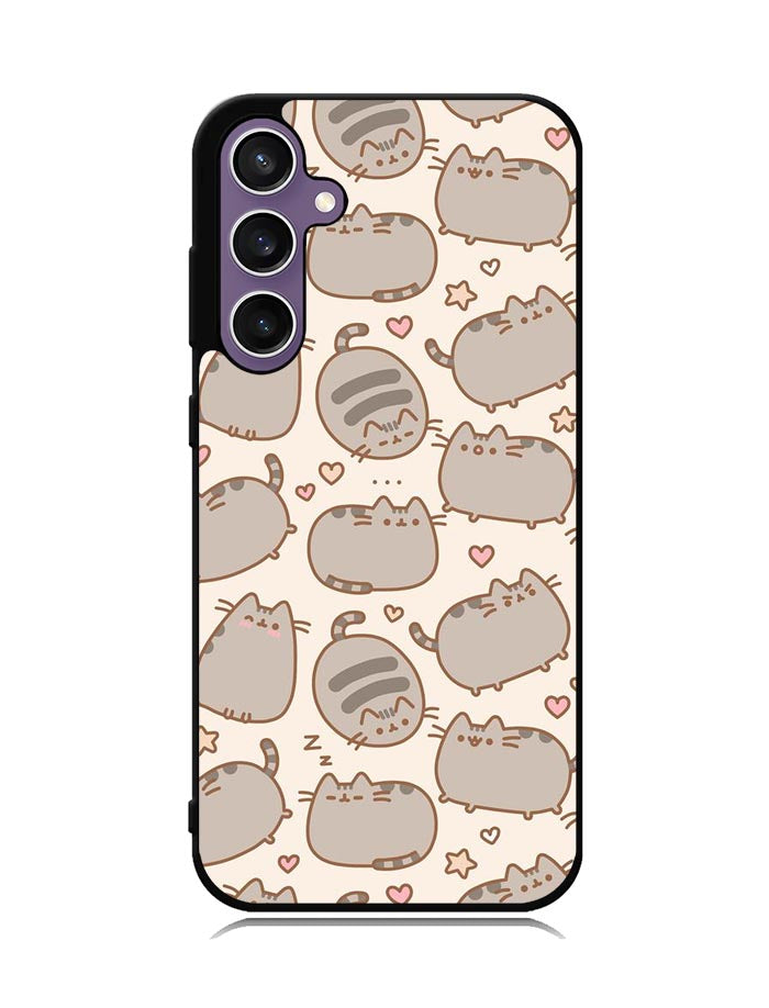 Pusheen The Cat Pattern Samsung Galaxy S23 FE 5G Case