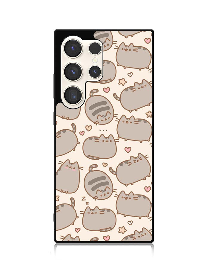 Pusheen The Cat Pattern Samsung Galaxy S24 Ultra 5G Case