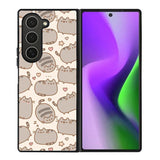 Pusheen The Cat Pattern Samsung Galaxy Z Fold 6 Case