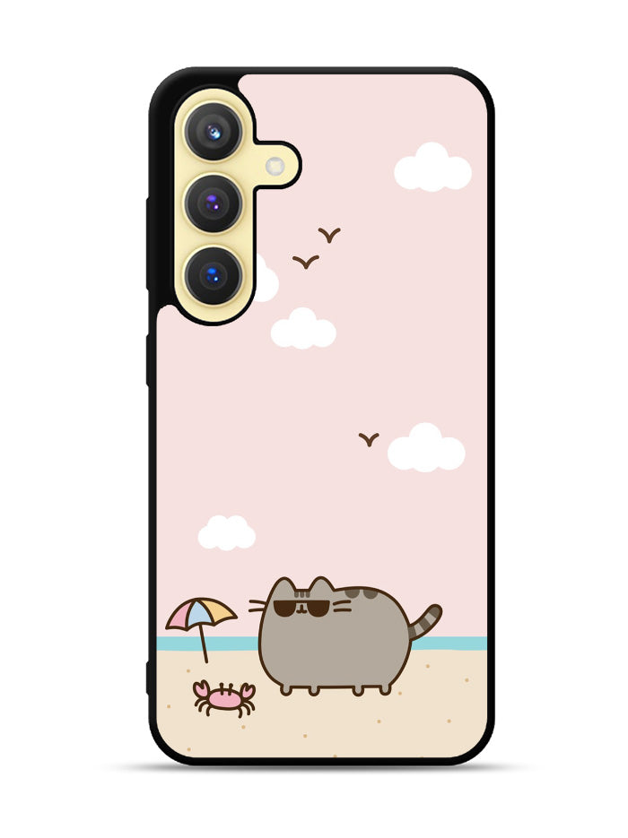 Pusheen The Cat Cool Summer Samsung Galaxy S25 5G Case OV6933