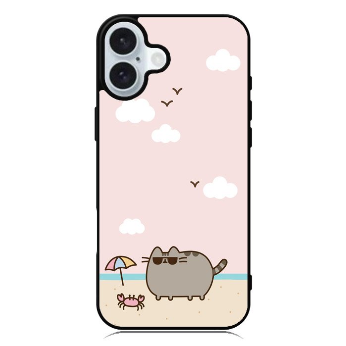 Pusheen The Cat Cool Summer iPhone 16 Plus Case QC6933