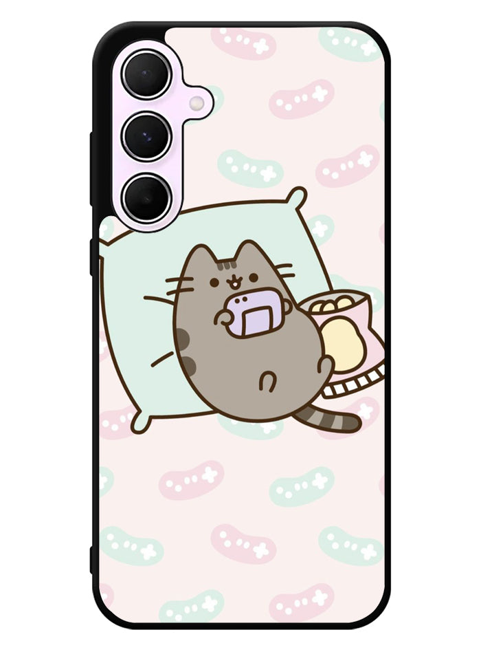 Pusheen The Cat Enjoy Gaming Samsung Galaxy A35 5G Case