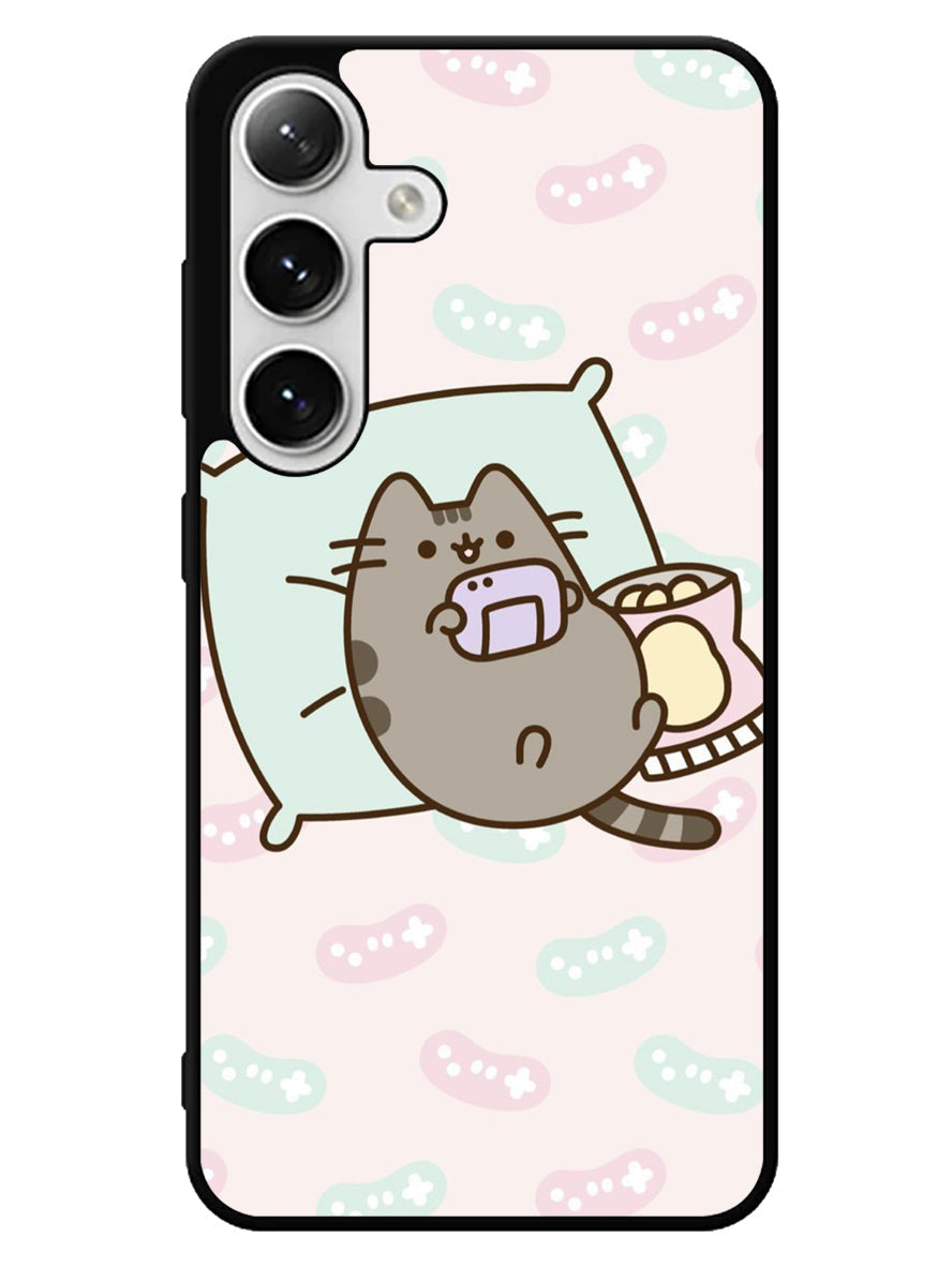 Pusheen The Cat Enjoy Gaming Samsung Galaxy S24 5G Case