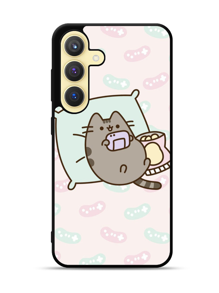 Pusheen The Cat Enjoy Gaming Samsung Galaxy S24 Plus 5G , Samsung Galaxy S24+ 5G Case