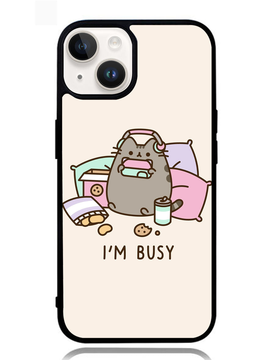 Pusheen The Cat Very Busy iPhone 14 Plus Case